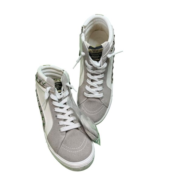 Vintage Havana SneakersGold trimmed multi Mix Star Studded High Tops SZ:8 - Picture 1 of 10